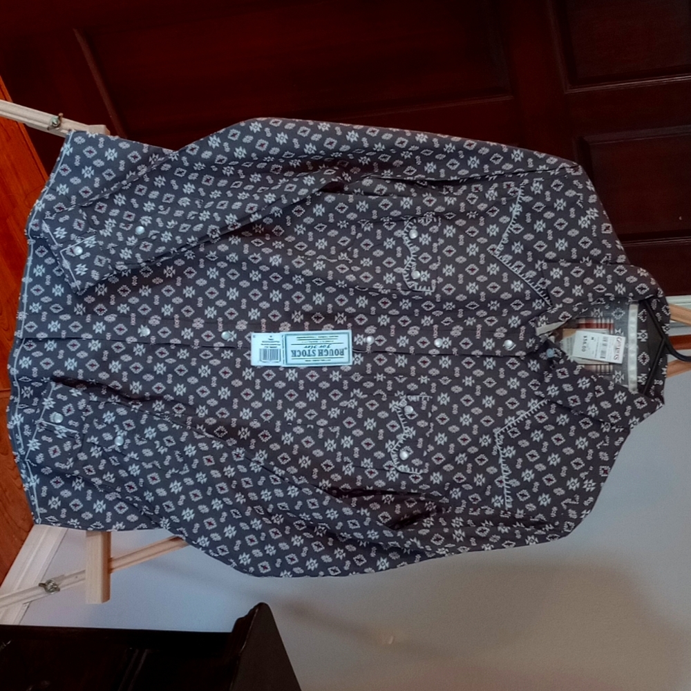 COPY - Panhandle pearl snap long sleeve button up shirt